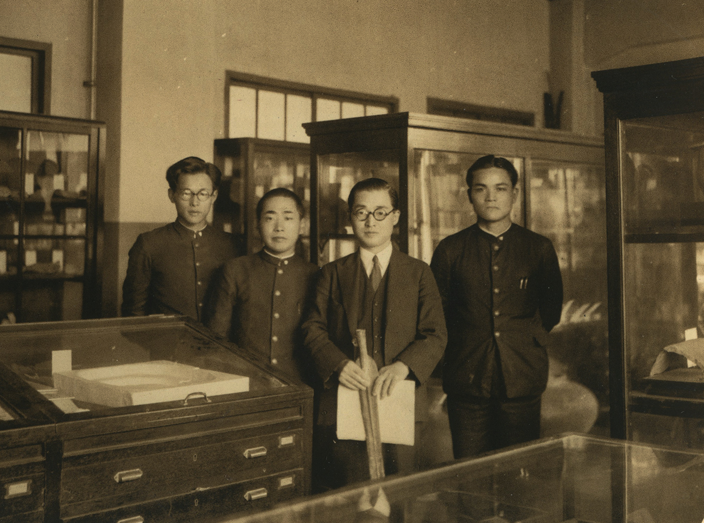 考古学資料室にて昭和14(1929)年